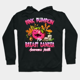 Pink Pumpkin For Breast Cancer Awareness Month Hoodie